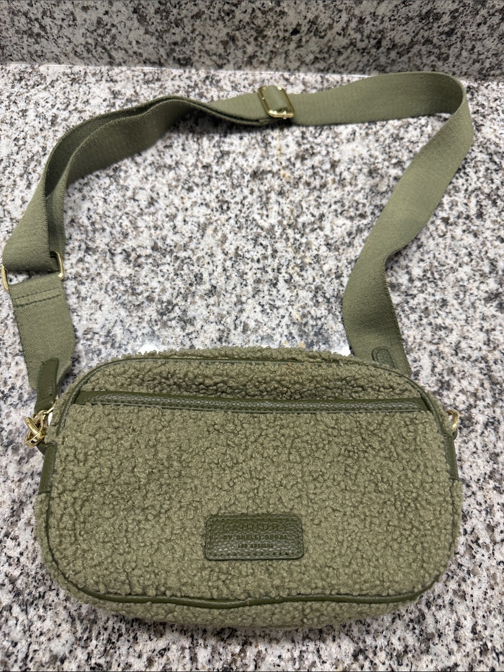 Laundry By Shelli Segal Olive Sherpa Crossbody Bag